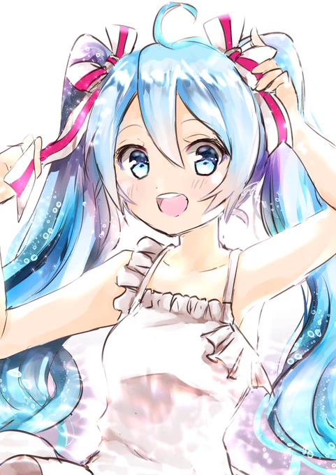 前の落書きミクちゃん可愛い(*'꒳`*) 