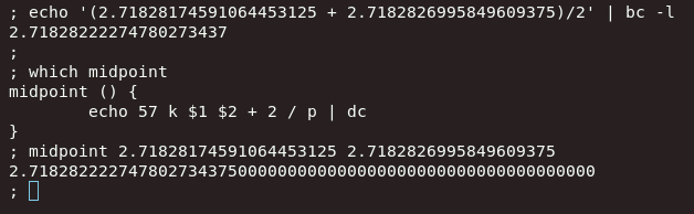  we're now past the default precision for bc -lso I made us a shell alias instead.the k stands for kate