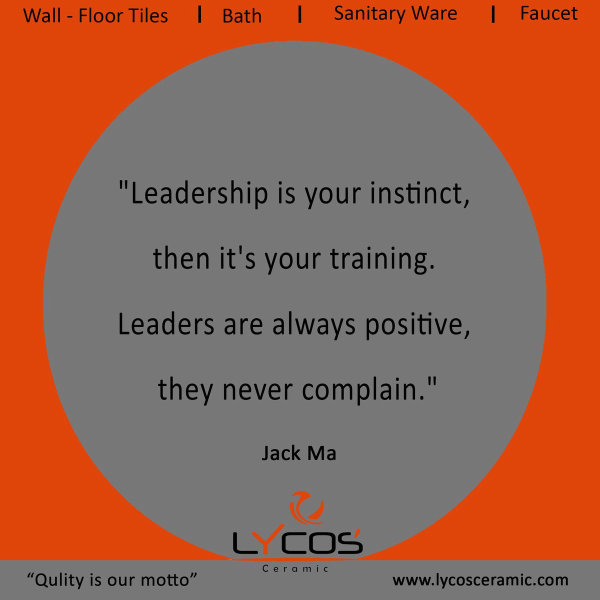 lycostiles's tweet photo. Follow us for more Quotes.
https://t.co/YIGeLcIuMx
Thursday Quote:
.
.
#JackMa #JackMaQuote #Thursday #ThursdayQuote #ThursdayWisdom #ThursdayMorning #ThursdayMood #ThursdayThoughts #ThursdayVibes #ThursdayLife #ThursdayMotivation #Alibaba #LycosCeramic https://t.co/XmtgWCdipB