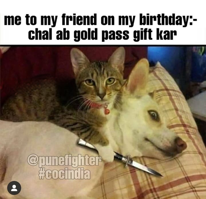 MemsPage's tweet photo. Sachii Dost hai Tho De Gp 😂
Like the tweet if you loved it❤️

Pune Fighter Official Instagram:-https://t.co/boyHefwNEU

@FighterPune @SumitmMallabade
#indianclashingcomunity #clashofclans #memes #coc #gaming #clashofclansmemes #punefighter #sumit007 #cocindia https://t.co/Kt6AszSbUu