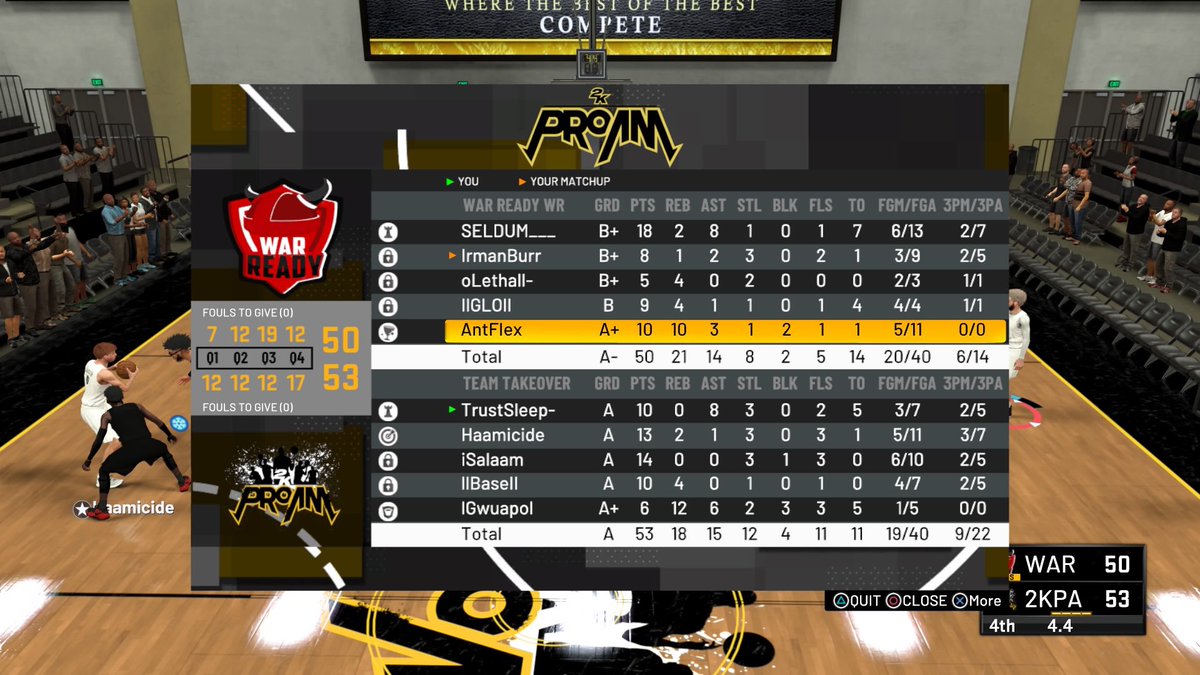 Team Takeover (@tto2k_) on Twitter photo First Game, first Dub GGs @WarReady2K !
Pg-<a href="/TrustSIeep/">Don</a>
SG-@Haamicide
SF-<a href="/eyesalaam/">WTHellymiri</a>
PF-@llBaseII
C-@lGwuapol
@youFamousEnough <a href="/2kCompGames/">Jelani Mitchell</a> First Game, first Dub GGs @WarReady2K !
Pg-<a href="/TrustSIeep/">Don</a>
SG-@Haamicide
SF-<a href="/eyesalaam/">WTHellymiri</a>
PF-@llBaseII
C-@lGwuapol
@youFamousEnough <a href="/2kCompGames/">Jelani Mitchell</a>