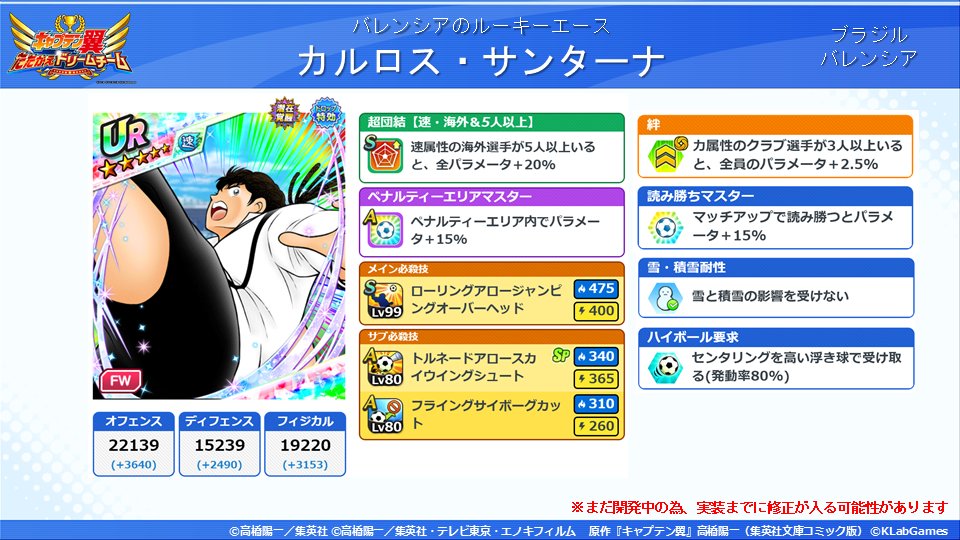 キャプテン翼 たたかえドリームチーム 新選手 先行公開 口火切る 欧州クラブ戦線 で登場する新選手をご紹介 現在開発中の画面です 実装までに修正が入る可能性があります アプリは T Co Jxpq5jmprl たたかえドリームチーム キャプテン翼 たたかえドリームチーム 新選手 先行公開 口火切る 欧州クラブ戦線 で登場する新選手をご紹介 現在開発中の画面です 実装までに修正が入る可能性があります アプリは T Co Jxpq5jmprl たたかえドリームチーム