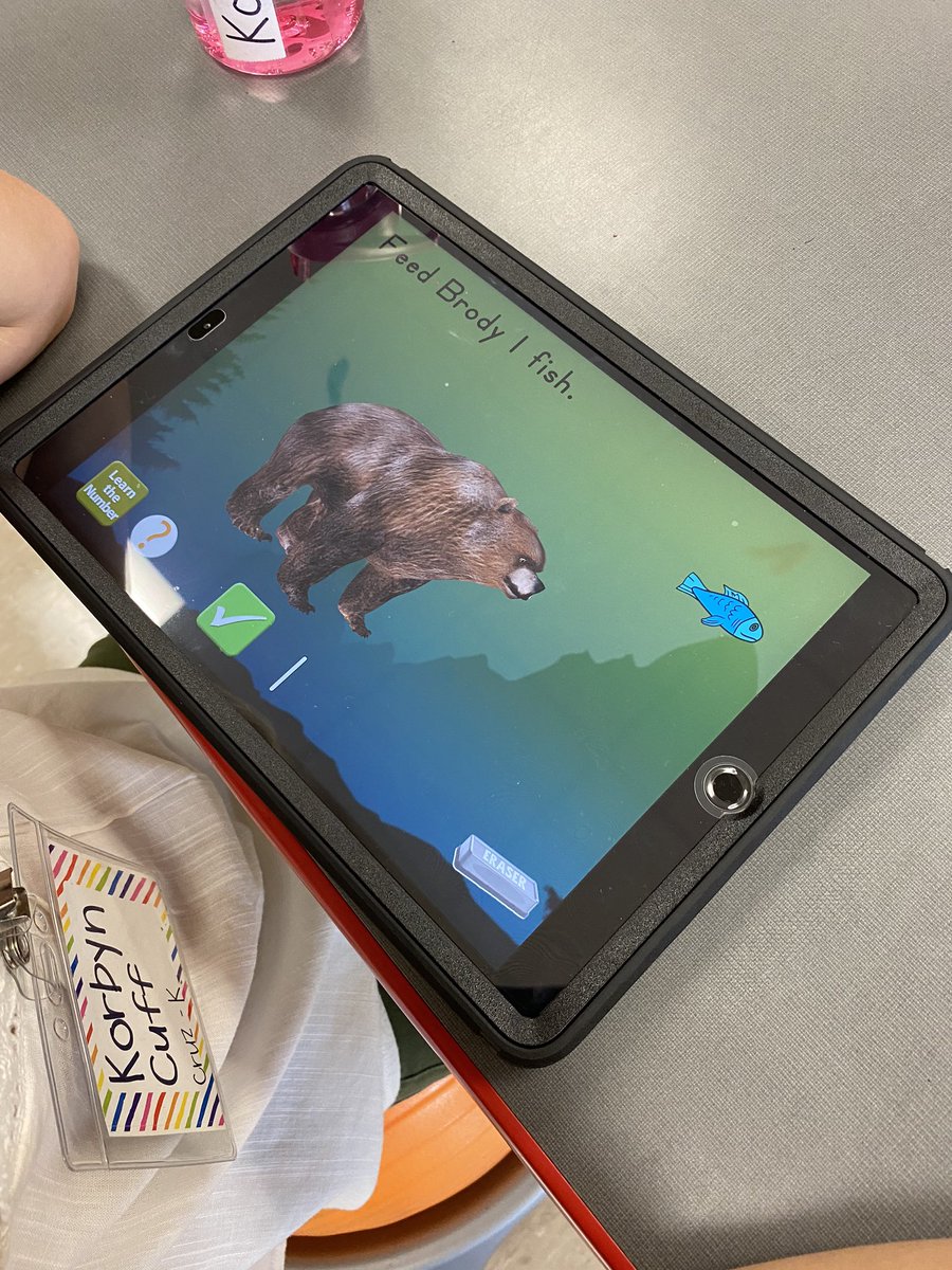 Brody the Bear stopped by our classroom today to help us learn the number one! <a href="/AliveStudiosZoo/">Alive Studios</a> @vanedtech