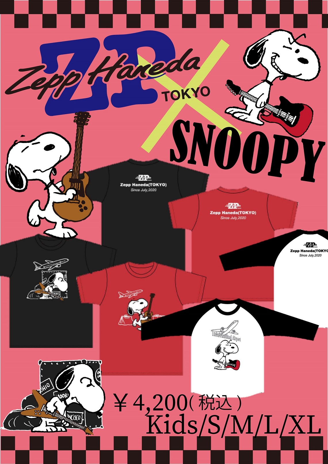 スヌーピーTシャツ Zepp限定