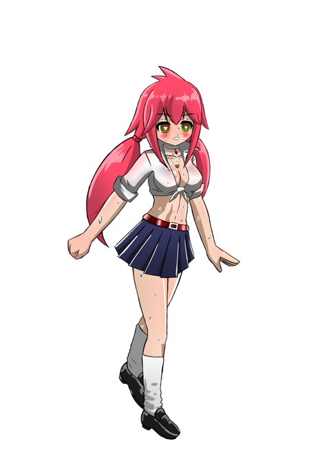 なんかアメスク描きたくなったので、あとバニーの網タイツ版。 