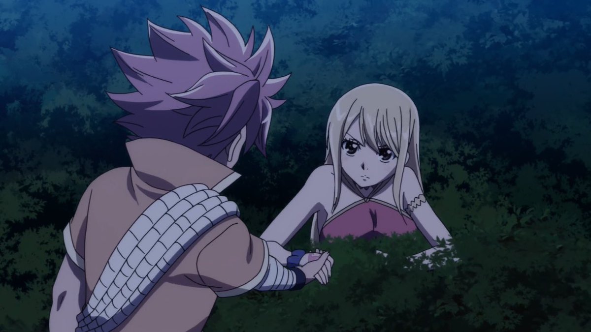 Day 254 of 366 days of NaluNatsu cheering up Lucy and showing her the stars like she wanted.<3