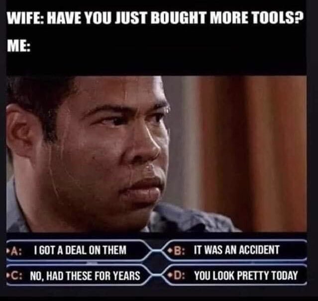 Shes_ElectricUK's tweet image. 💥Happy Thursday Twitter Peeps!! And Your Answer Is? Ask The Audience? I love a new tool day, which I’m told is a bit weird for a girl. However apparently I am a bit weird. Don’t tell anyone. It’s a secret!! Have A Banging Day All!!🧡💥#ThursdayMotivation #BeKindAlways #LoveTools