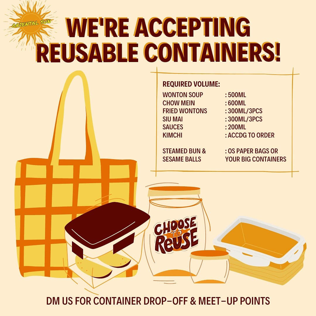 Today's a milestone! For the first time, we'll deliver an order using customer's own containers. It's so cute and hassle-free. We'll share photos later. 😍

If you'd like to do the same, here's our container guide:

#RefuseSingleUse