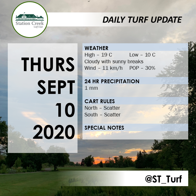 Station Creek Golf Club - Turf Department tweet media