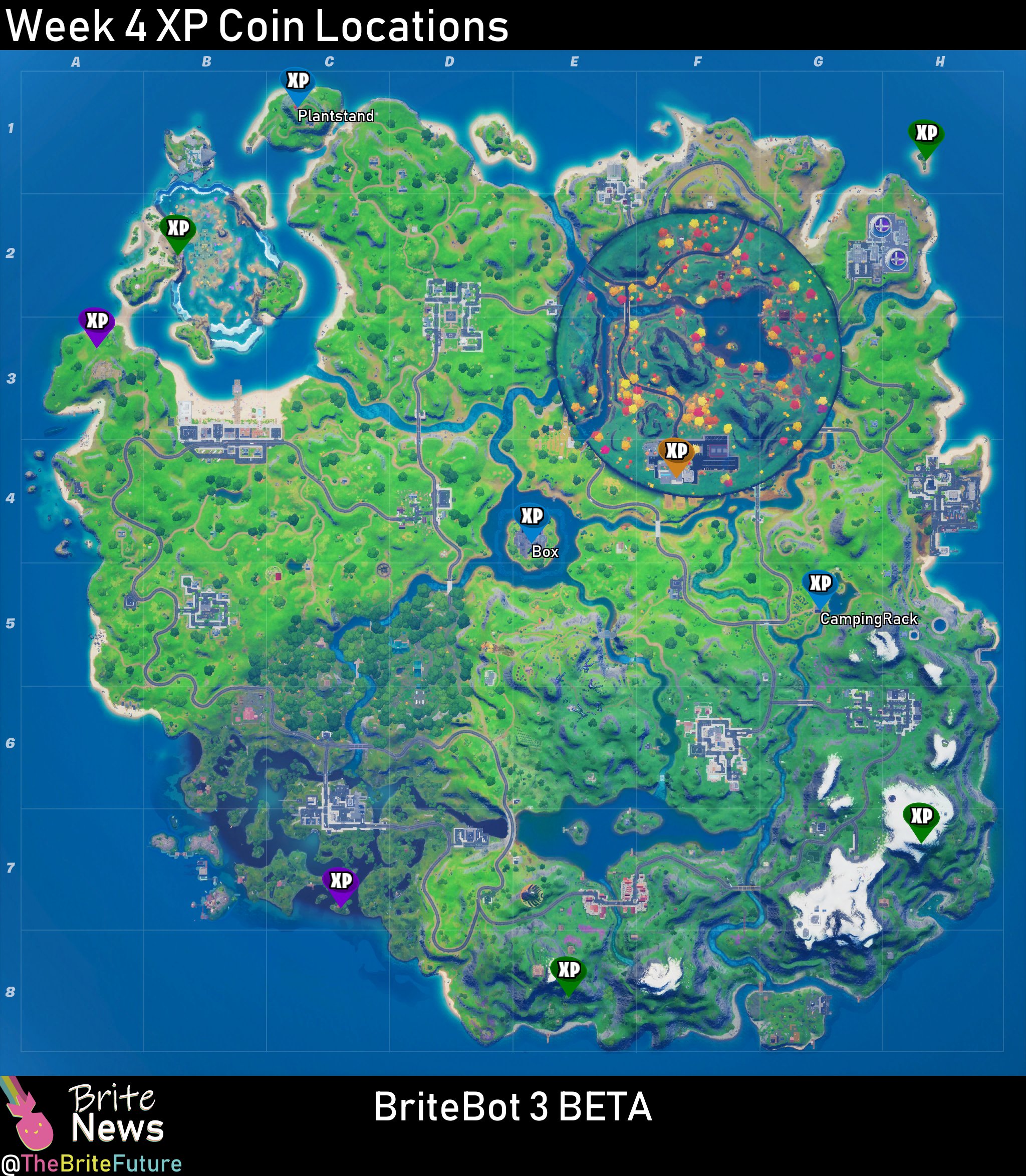 Fortnite Chapter 2 Season 4 Week 4 Xp Coin Locations And Guide