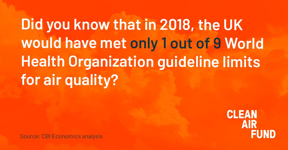 CleanAirFund's tweet image. ❓Did you know?❓

The current UK target for PM2.5 (annual mean) is more than double the target recommended by the World Health Organization.

bit.ly/3jwzpYC

#BreathingLife #WHOGuidelines #EnvironmentBill @CBItweets @WHO