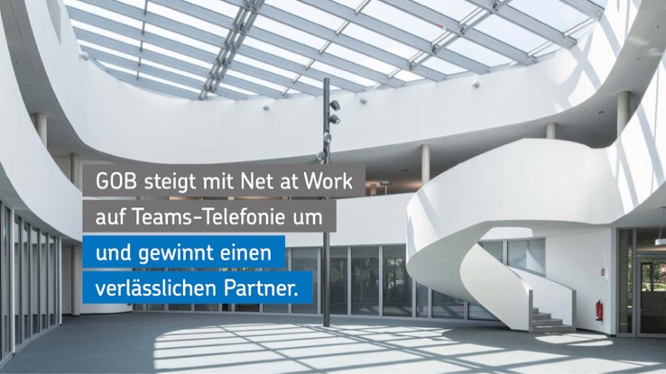 presseticker's tweet image. GOB steigt mit Net at Work auf Teams Direct Routing um pr-gateway.de/s/389819

#TeamsDirectRouting #Telefonie #MicrosoftOffice365 #NetatWork #GOB
