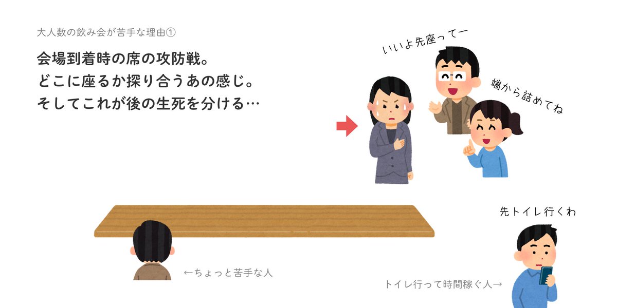 ネット民の 大人数の飲み会が苦手な理由 に賛同の声 わかる 大人数は苦手 Togetter