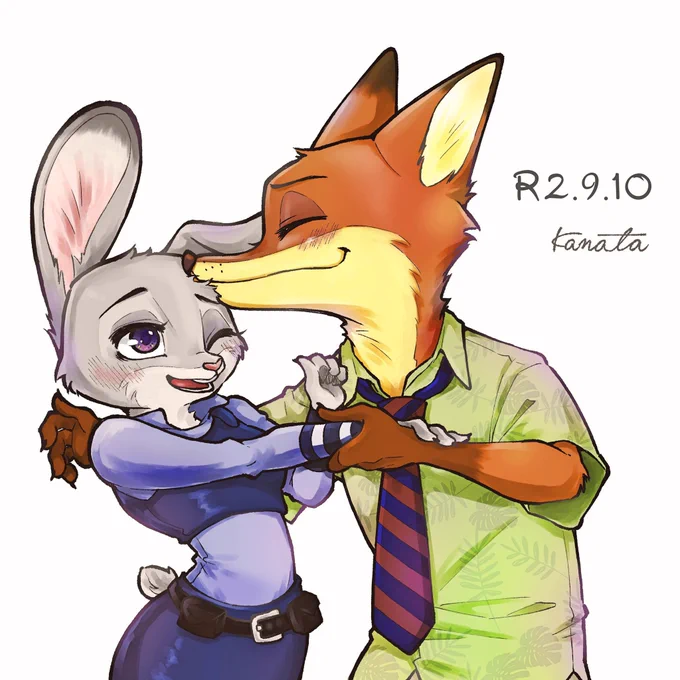 令和2年9月10日はニクジュディの日と聞いて!!間に合った!!
ズートピアずっと大好き…??
 #zootopia #ズートピア 
