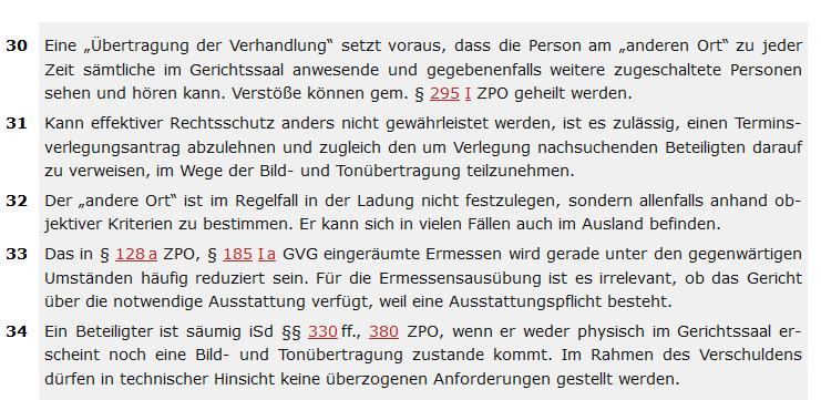 zpoblog's tweet photo. In der aktuellen NJW finden sich einige Gedanken von mir zu aktuell wichtigen Fragen der Verhandlung im Wege der Bild- und Tonübertragung - hoffentlich ein kleiner Beitrag zu einem praxisorientierte(re)n und zeitgemäße(re)n Verständnis von § 128a ZPO. #eZPO #128aZPO https://t.co/XAZlO8ttqP