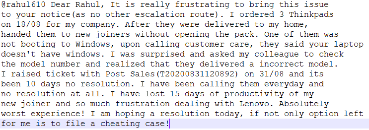 xtrawaves's tweet photo. @rahul610 Please look into my issue in the attached image and help to get a resolution. https://t.co/Dofcc8pPtC