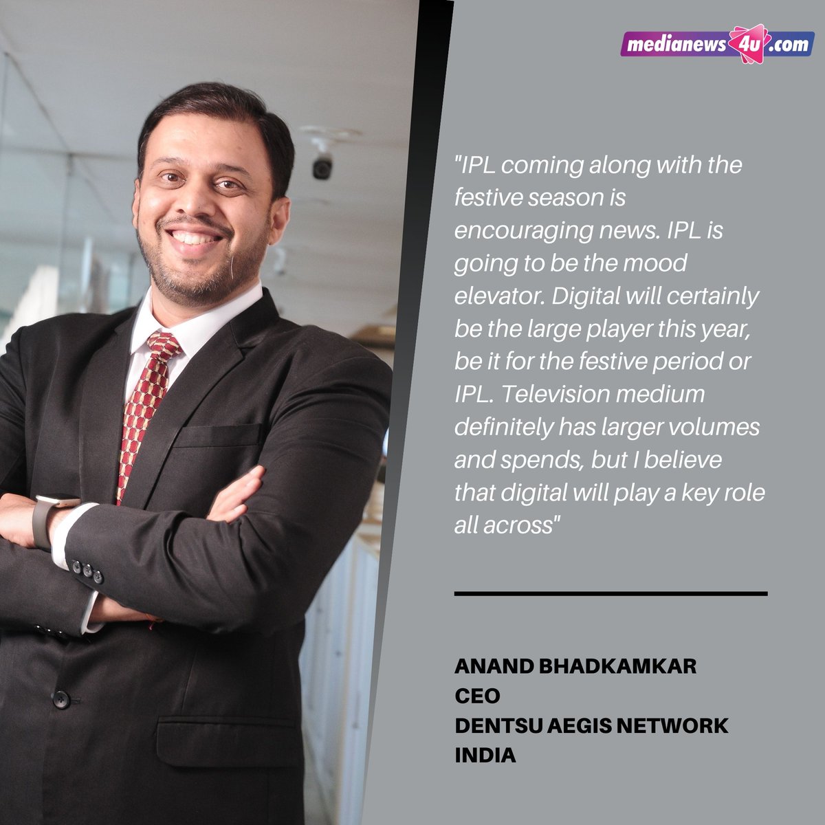 It will be a slow and long walk ahead but in a positive and concrete state says @anandbhadkamkar of @DentsuAegisIN @dentsuaegis 
@ashishbhasin1 @saranindita @kkalpu @yohanpchawla @Umanathv 
bit.ly/3if4X56