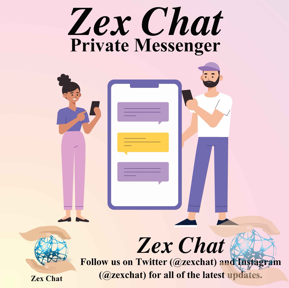 Say Hi to privacy with Zex Chat...
IOS Coming soon....
#zex #zexchat #thesmsgatway #kadiwarkarim #buzzkarim #chat