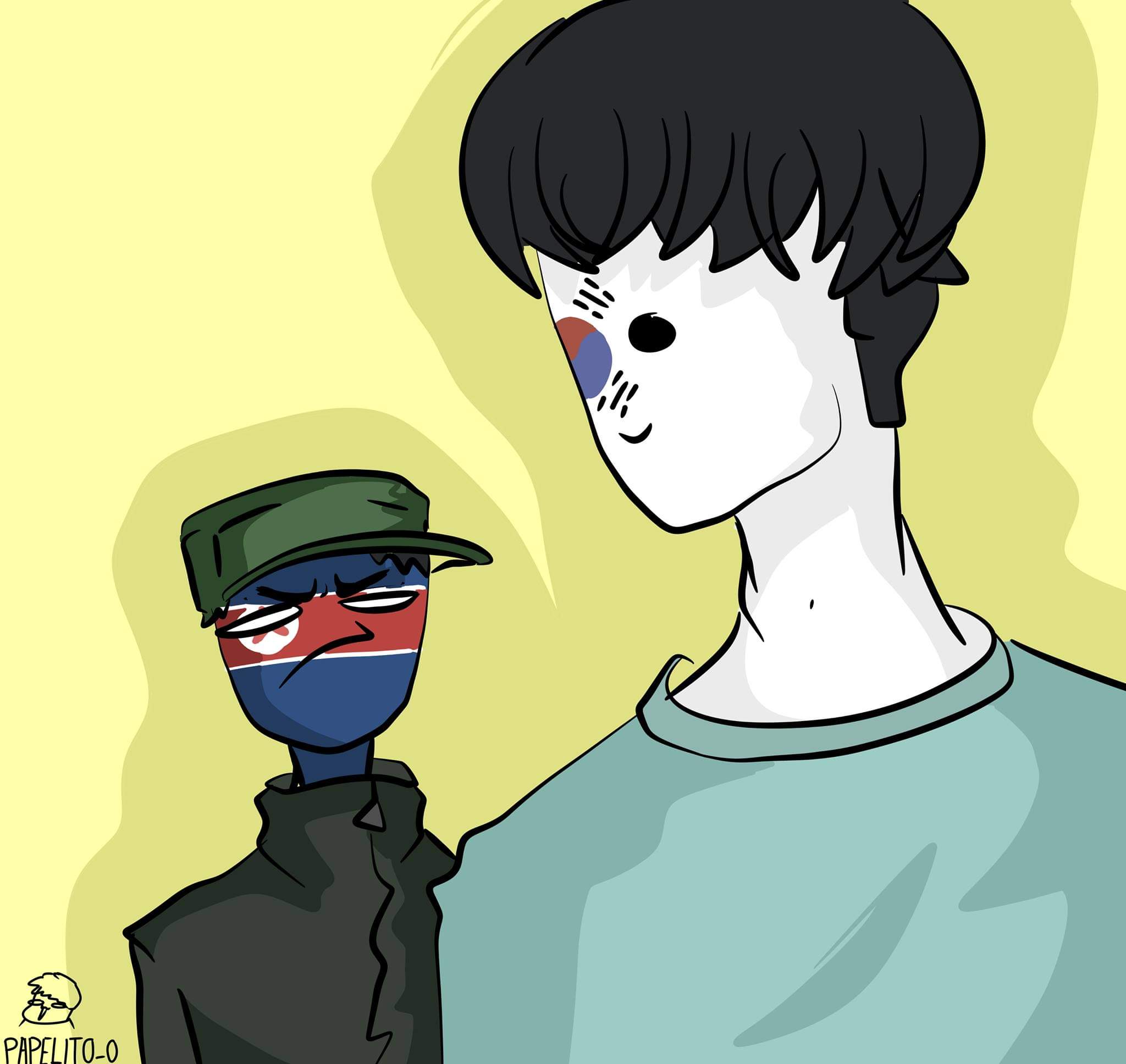 PAPELITO_O on Twitter: "#CountryHumans #countryhumansnorthkorea # ...