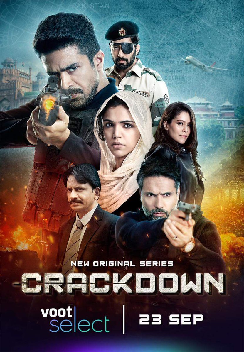 From the director of #ShootoutAtLokhandwala, #EkAjnabee and #HaseenaParkar... Director #ApoorvaLakhia makes his digital debut... #Crackdown - an espionage thriller - premieres 23 Sept 2020 on #Voot... Stars #SaqibSaleem, #ShriyaPilgaonkar, #IqbalKhan, #Waluscha and #AnkurBhatia.