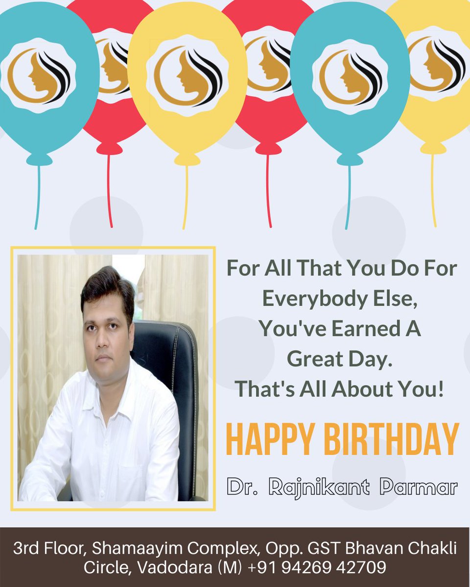 Your dedication, determination, and vision inspires us to always give our best. We are lucky to have a such a wonderful mentor in our life to boost our career. 
Happy Birthday Dr. Rajnikant Parmar.
#Birthday #Bossbirthday #Happybirthday #skintreatement  #KrishaMedspa