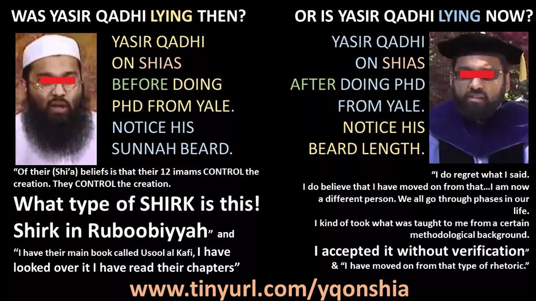 Yasir Qadhi 

Before                  vs            After

#TransformationThursdays
#GlowUpOrDownNotSure
#ThrowbackThursdays