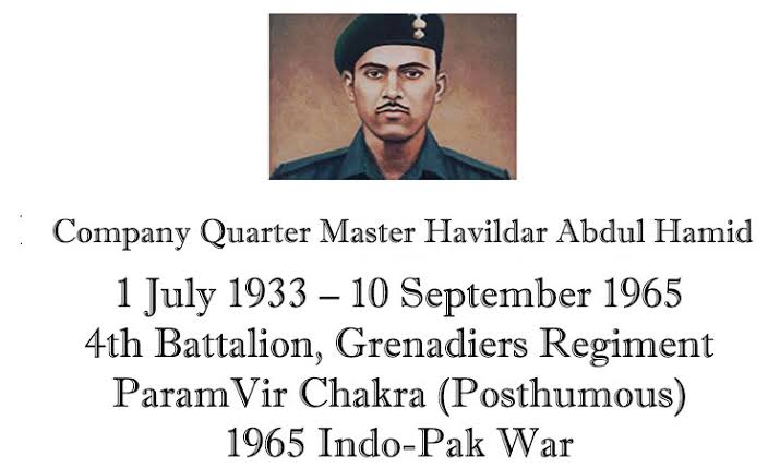 _singh_pranjal's tweet photo. Company Quarter Master Havildar #Abdulhamid, a soldier whose act of extraordinary courage and sacrifice was responsible for giving the Indian army a crucial edge in the Indo-Pak War of 1965.
#RafaleinIndia #Rafale
@narendramodi #IndianAirForce
#RafaleJets https://t.co/sAZYlTkG0s