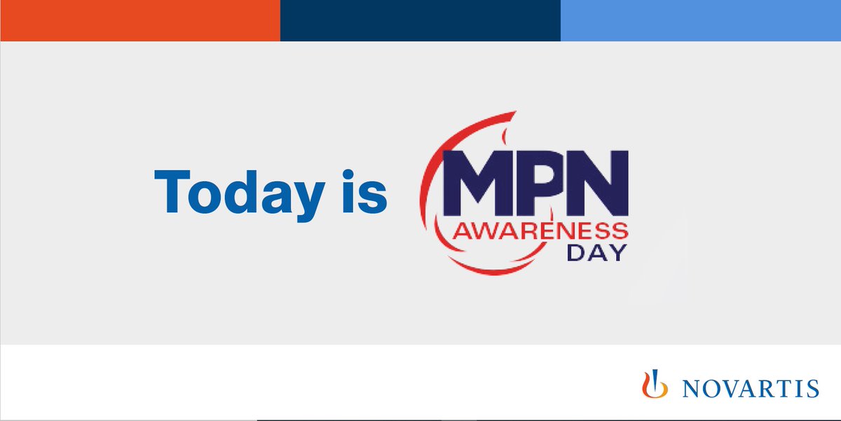 Today is the eighth annual #MPNAwarenessDay. Myeloproliferative neoplasms are a group of rare, chronic blood cancers in which a person's bone marrow does not function properly. In people with MPNs there is an abnormal production of these blood cells which can cause complications