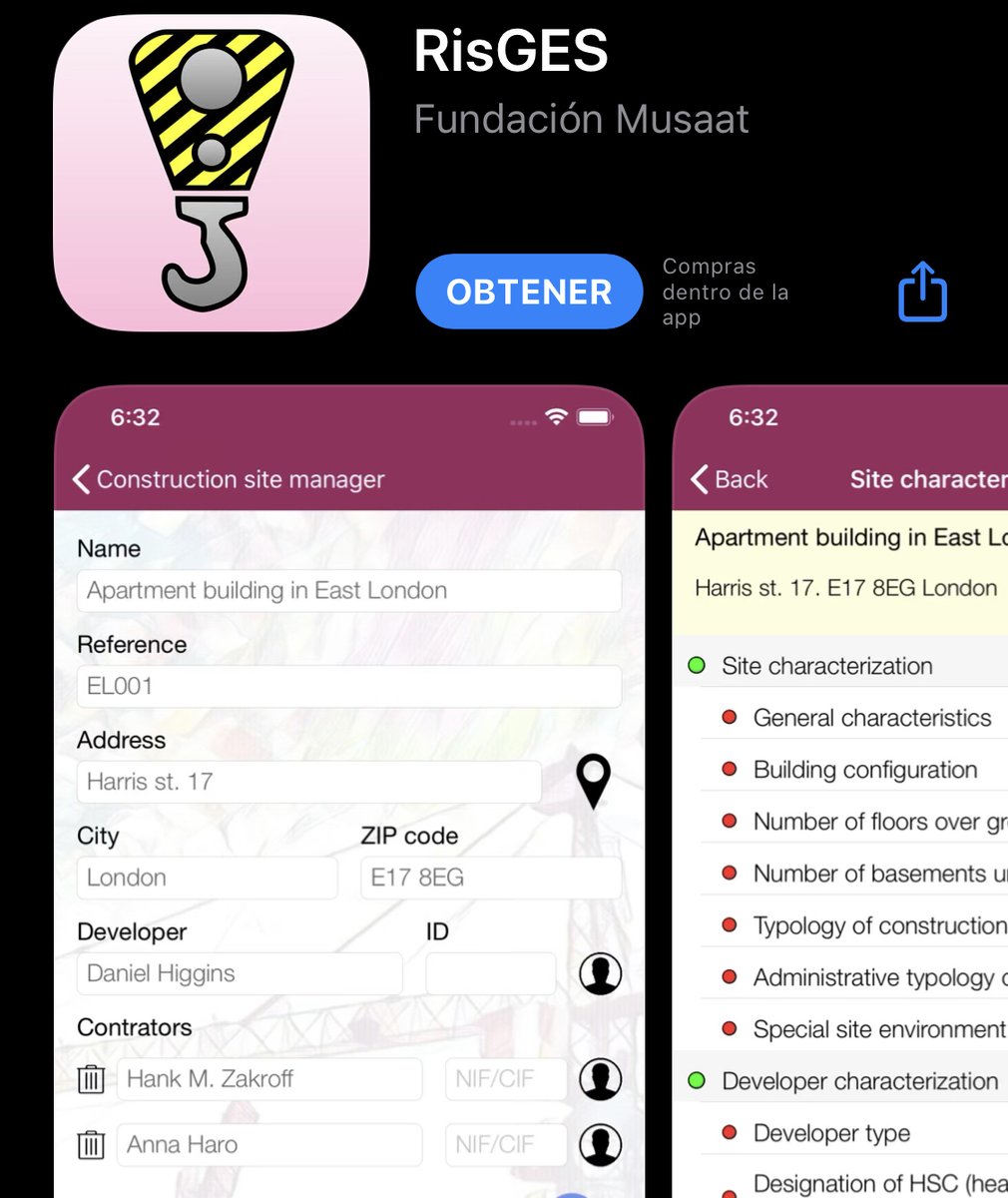 OPTIMIZAPROCESS's tweet photo. La aplicación RisGES de la @FundacionMusaat es una herramienta digital de ayuda para la realización del seguimiento de las condiciones de seguridad en una obra de construcción. #app #innovacion #construccion
https://t.co/x4dO0nm2iz https://t.co/92MZmS9BDf