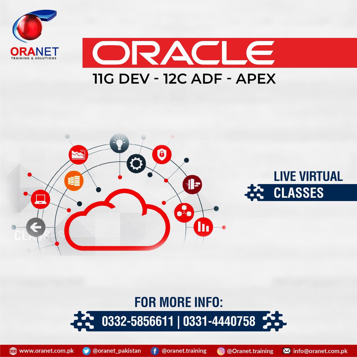 oranet_pakistan's tweet image. Free Webinar Oracle Development Technologies (Developer Suite, ADF and APEX) 11-Sep,2020 (Friday) at 6:30pm
For Registration : 0332-5856611 | 0331-4440758
Zoom link will be share with only interested candidates
#oracledevelopment #ADF #boostyourcareer