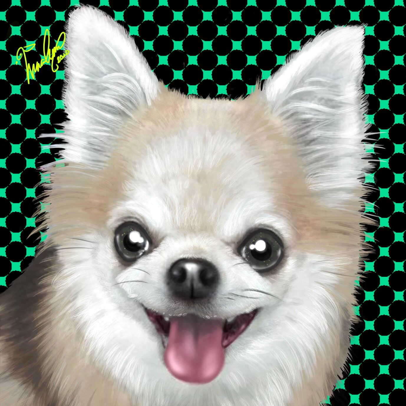 うぃんくるむ ペット肖像画 チワワ Chihuahua 小型犬 犬イラスト Dogillustration デジタルイラスト 厚塗り Digitalillustration オーダー受付中 Winculum うぃんくるむ 犬好きな人と繋がりたい イラスト好きな人と繋がりたい T Co