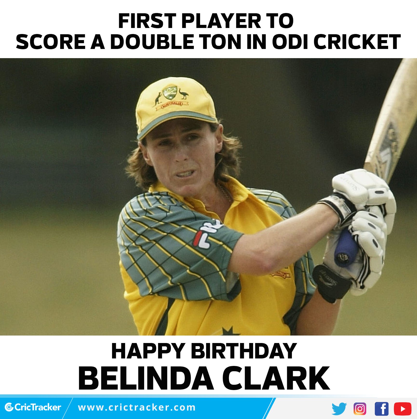 Join us in wishing Belinda Clark a very happy birthday.    