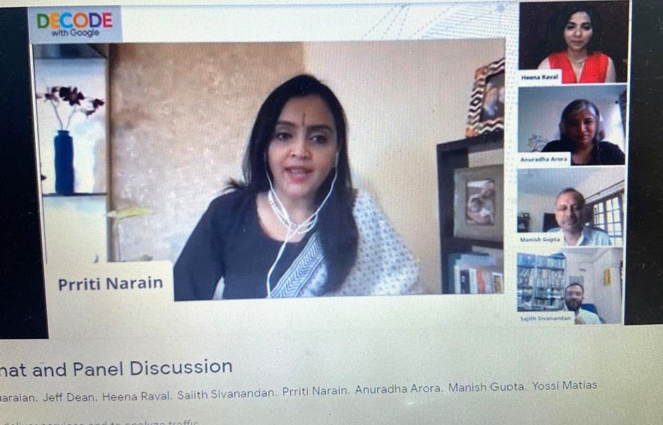 prritinarain's tweet photo. Great panel discussion this morning with Google India Leaders moderated by Heena Raval at #DecodewithGoogle
#COVID19 #psychologicalsafety is key to a team's success. https://t.co/JefVxZePfq
