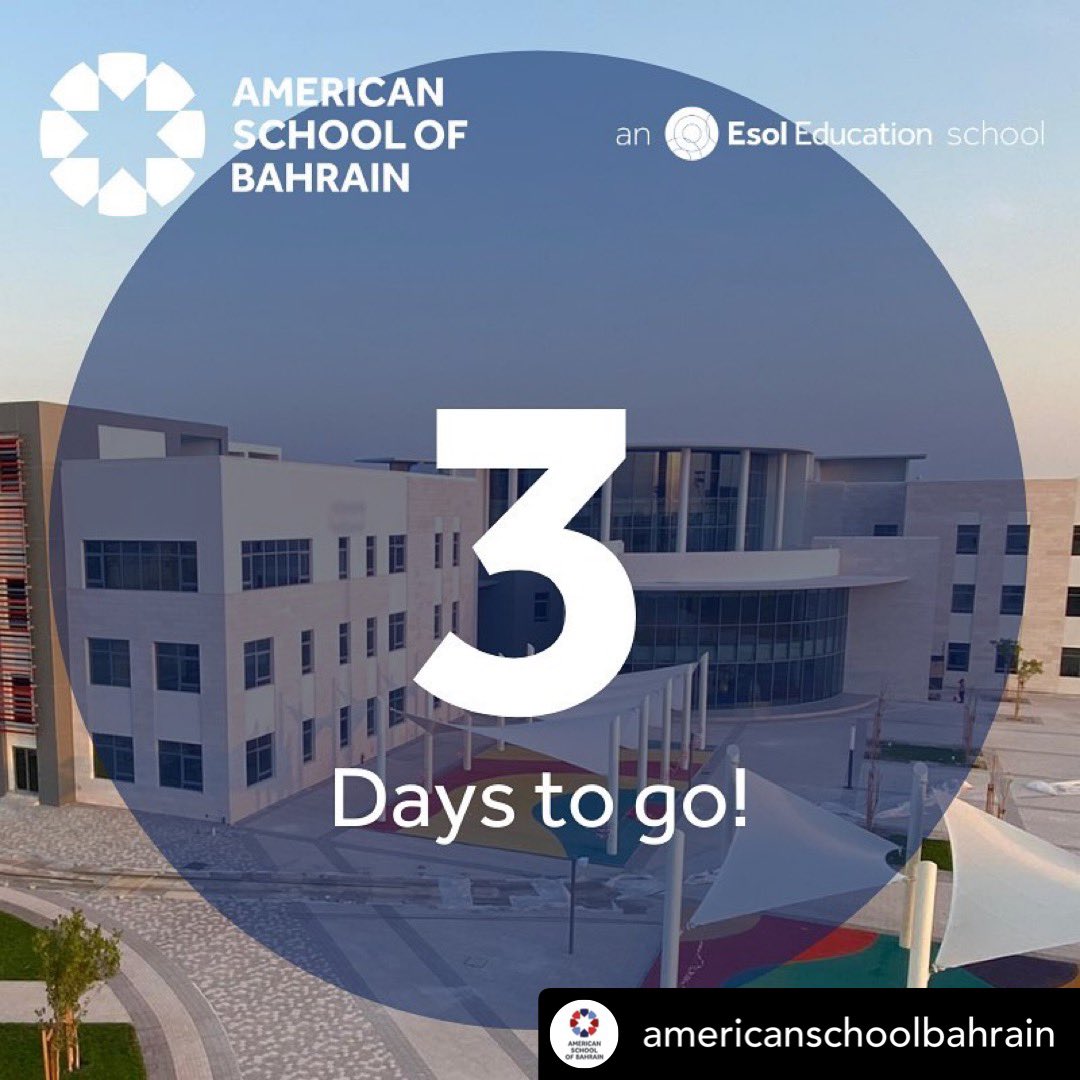 Just three days to go for Esol Education’s newest school to open its doors in #Bahrain. We can’t wait to meet all the new members of our #esoleducationfamily! 
#americanschoolbahrain  #learnhappy #thisisasb #bahrainschools #kidsinbahrain #esoleducationschools #esolpride