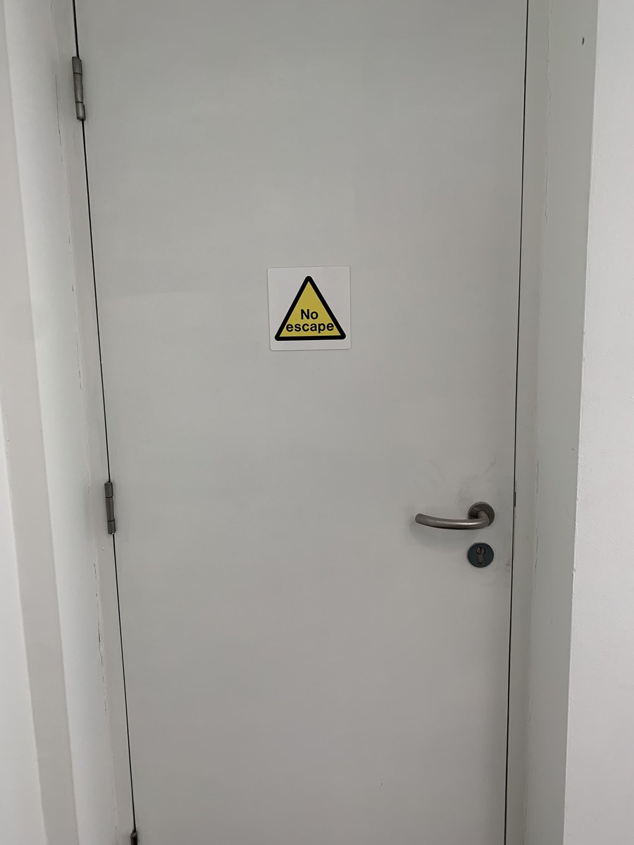 MadDavison's tweet photo. When you finally return back to the office after lockdown and are met with the new signs https://t.co/DxujUL0tlK