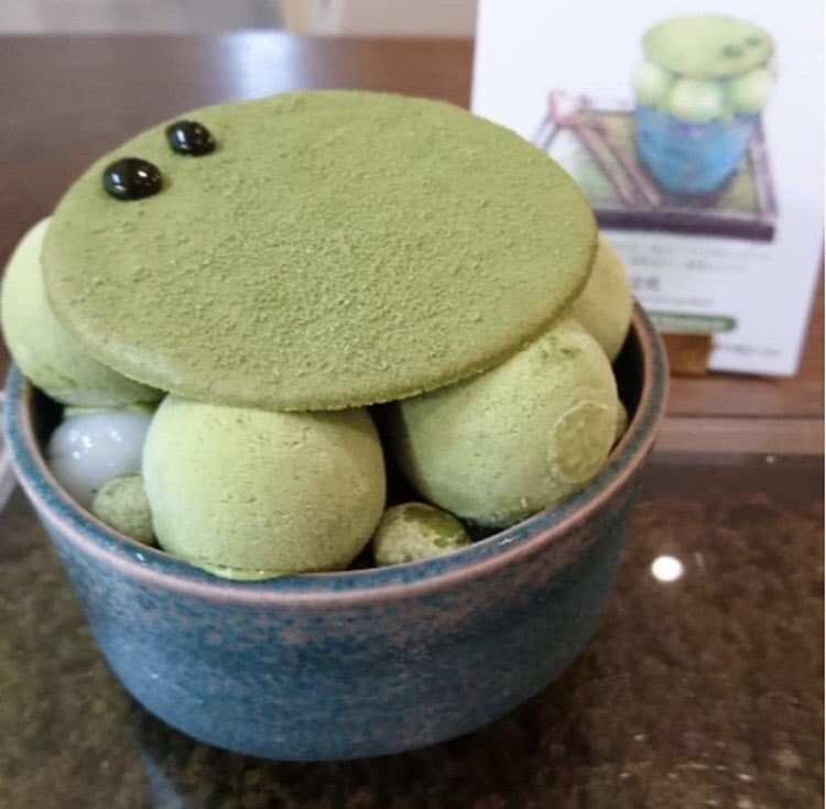 ichido_sweets's tweet photo. 京都駅にあるお店「FUKUNAGA901」の、抹茶の魅力をふんだんに盛り込んだ「京の盆栽」✨ https://t.co/XYhriFYdZ3