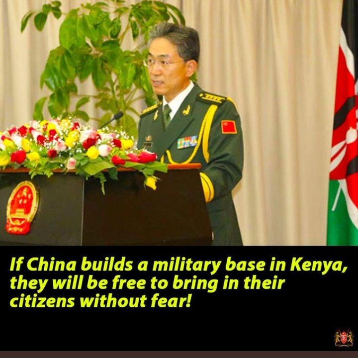 GACHOKA11's tweet photo. This guys wonna safeguard their interests incase of anything,Do not advocate for their presence in Our motherland
#KDFChina 
Ruto https://t.co/YhSRwUUqvT