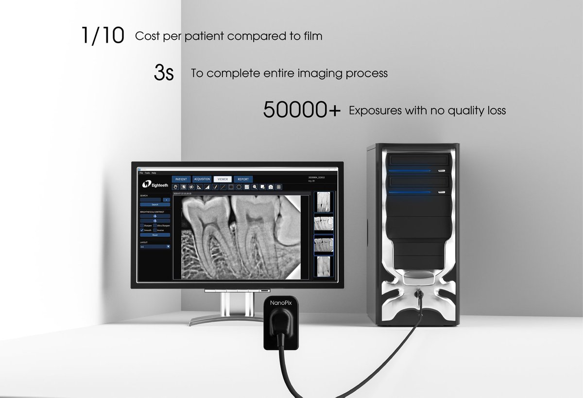 EighteethNep's tweet photo. Nanopix, the most economical and the most thinnest x-ray sensor ever is now available in Nepal.
#Dentistry #Xraysensor #nanopix #eighteeth #dentaltechnology #dentalimaging #eighteethNep https://t.co/AkYBj3Pm4F