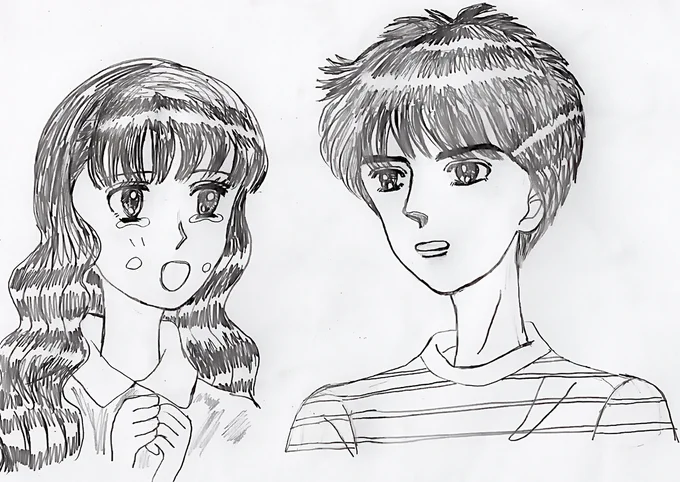 #アナログ #模写 #ときめきトゥナイト #イラスト

江藤蘭世の悶々より(プロポーズシーンの回想) https://t.co/NIsSsrzmt7 