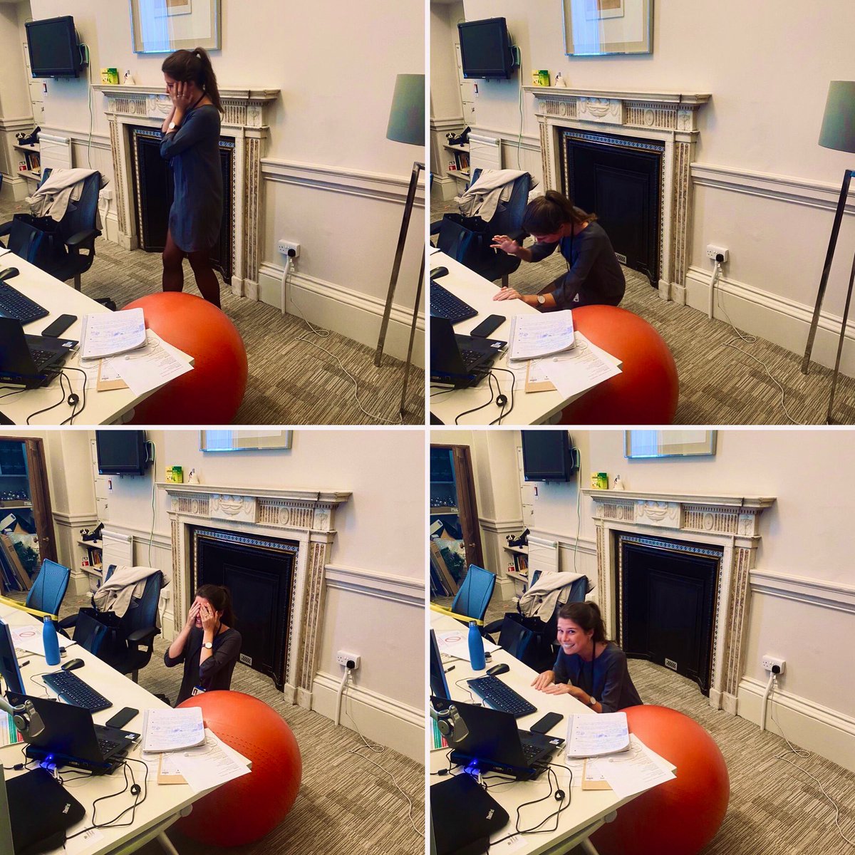 LucyN_W's tweet photo. A standard mid week LNW breakdown in private office, captured by the boss. #MidWeekPeak #StepAwayFromTheComputer https://t.co/xljzksn5sY