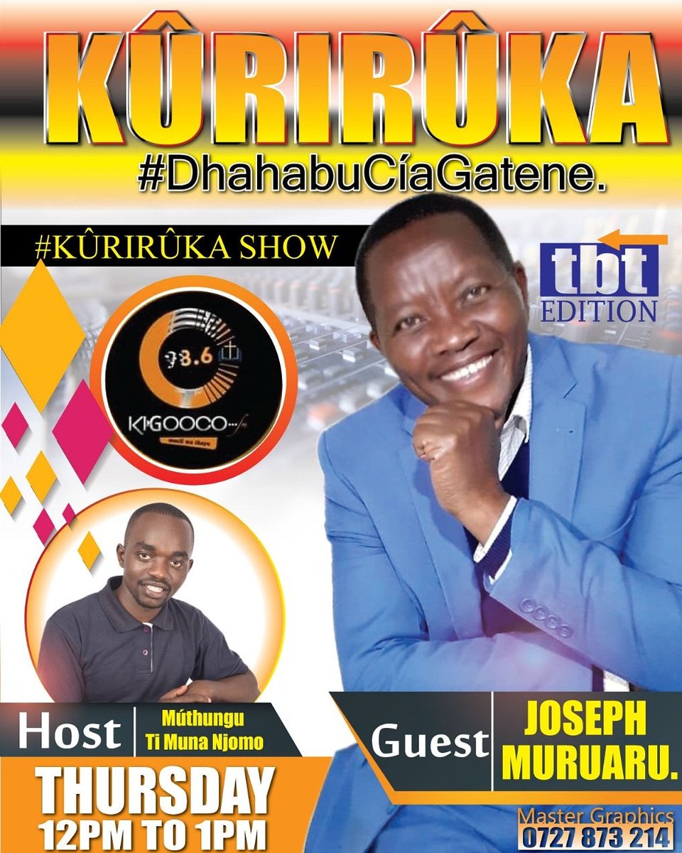 Ni umuthi ni umuthi ni umuthi. Kuriruka tbt edition tukoragwo na dhahabu cia na hau kabere. Umuthi mugeni witu ni Joseph Muruaru, karibu. #muciiwathayu #kigoocofm #KurirukanaMuna #dhahabuciagatene <a href="/MunaNjomo/">muna Njomo</a> 

SMS 20382