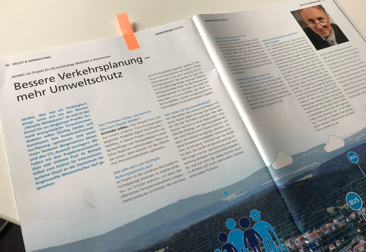 Hof University Home Of Research On Twitter The Goal Of Our Project Aktmel In The Future States And Municipalities Will Use Anonymized Population Registration Data To Optimize Their Traffic Infrastructure Planning