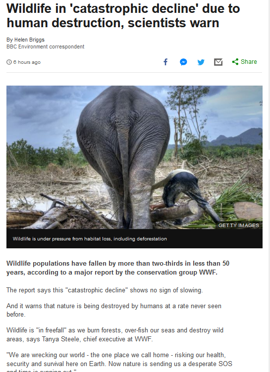 James_Borrell's tweet photo. The Living Planet Report: 2020s news headlines virtually indistinguishable from 2014, 2016 or 2018... clearly, the message does not permeate. Perhaps we need to this differently? #conservation https://t.co/qjZCTCezOl