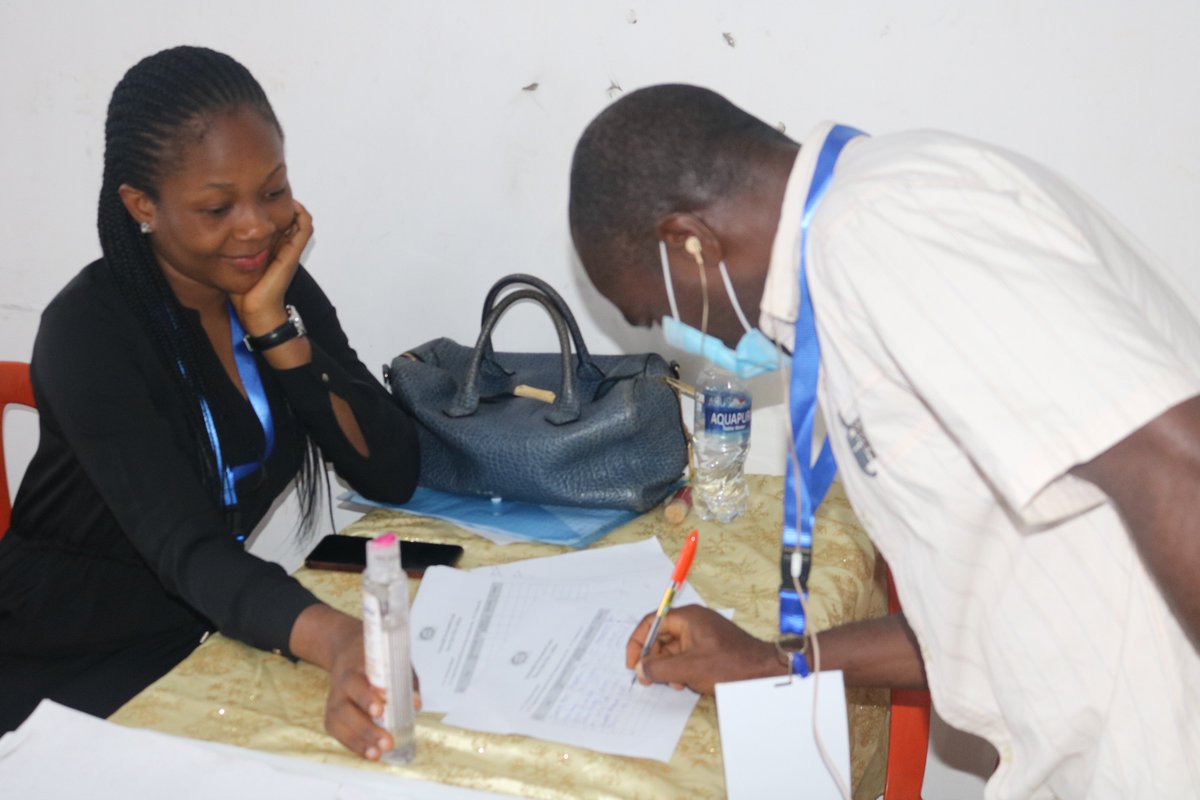 ciepd_NGO's tweet photo. Follow us LIVE here on the Day 2 of The Rivers State #SDGs Coalition Workshop on SDG Tracking and Reporting.

Live updates will be shared on today's session.

Covid-19 Screening &amp; Registration ongoing.

#rvsSDGsCoalition
#RiversSDGsCoalition
@NsirimovuC 
@egondue 
@_NDLink https://t.co/LTy02A2d4c