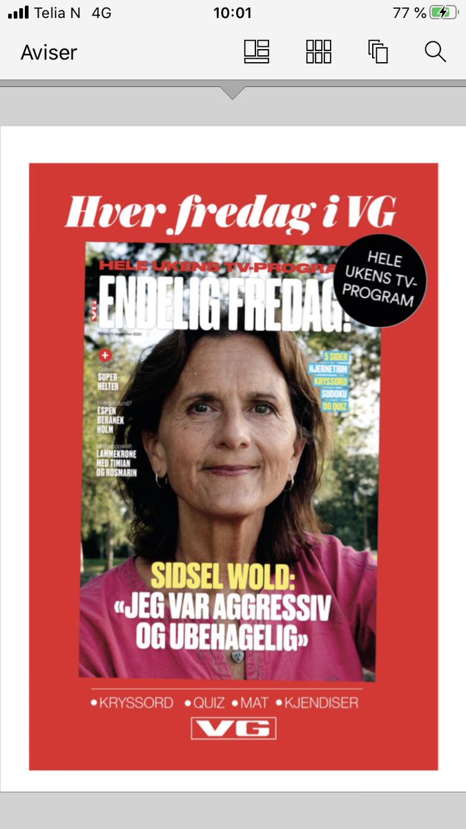 SidselWold's tweet photo. Men jeg er blid igjen nå!
❤️#VGhelg #nrk #korrespondentliv https://t.co/Hew2E7YUo2