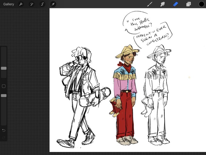 my friend said i should try n draw marty (specially his gay cowboy fit from memory) so here he is. gay cpwboy 