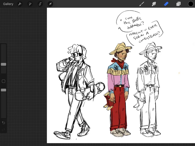 my friend said i should try n draw marty (specially his gay cowboy fit from memory) so here he is. gay cpwboy 