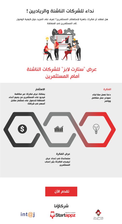 intajICTJO's tweet photo. In partnership with #intaj & Ministry of #DigitalEconomy and #Entrepreneurship: #Startappz Connecting #Entrepreneurs and #Angel_Investors
https://t.co/PCJAoxSA3T
#MembersNews #Startlabz #SMEfund #innovation #investors #startups #Jordan
@startappz @mkhawaja @MoDEEJO @MothannaGh https://t.co/t7bU4Xr9Wr