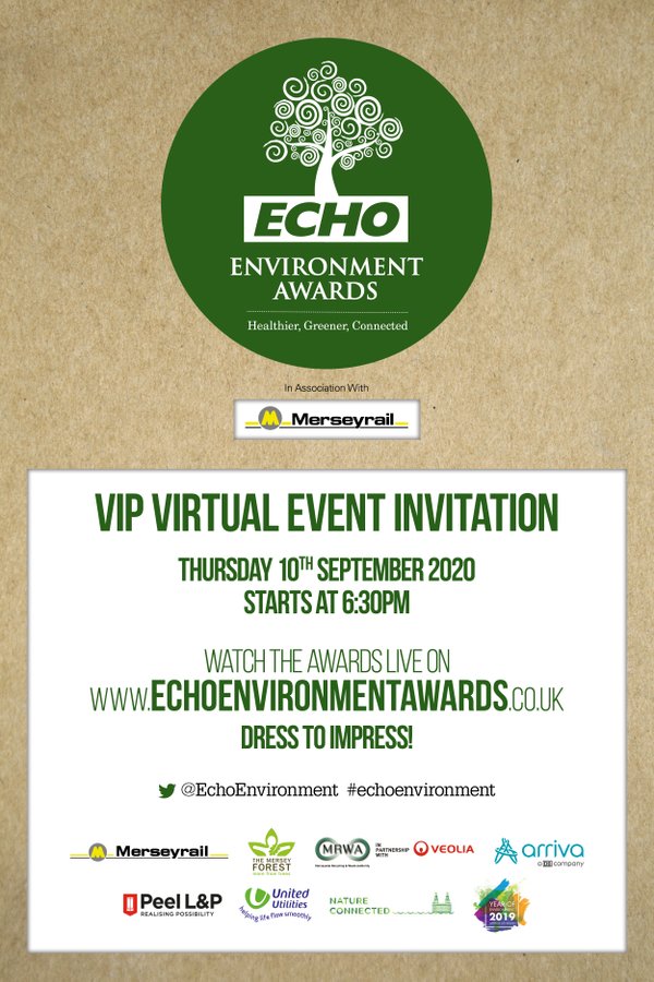 🏆Tonight we will be awarding 'Green School of the Year' in conjunction with <a href="/LivEchonews/">Liverpool Echo</a> 

✅Join us live to see which school scoops the title <a href="/AllSaintsL4/">All Saints Catholic Primary School, Anfield</a> <a href="/HeswallPrimary/">Heswall Primary</a> <a href="/StHildasCE/">St Hilda's CE</a>
#echoenvironment 

🎦Here at 6.30pm 👉echoenvironmentawards.co.uk