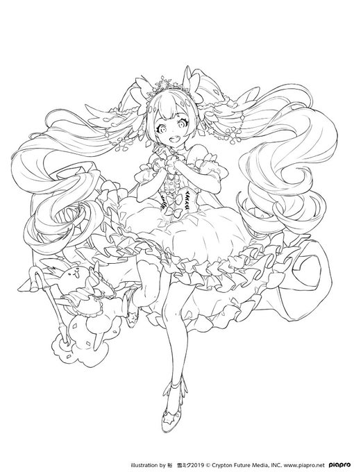 ぬり絵コンテストのtwitterイラスト検索結果